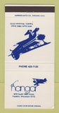 Matchbook Cover - Hangar Restaurant Franklin WI 30 Strike