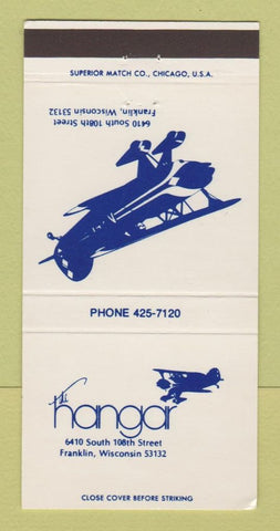 Matchbook Cover - Hangar Restaurant Franklin WI 30 Strike
