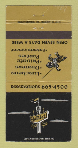 Matchbook Cover - The Hamlet Restaurant Carol Stream IL WEAR 30 Strike