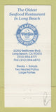Matchbook Cover - Fish Tale Restaurant Long Beach CA 30 Strike