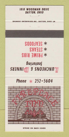 Matchbook Cover - Fireplace Inn Restaurant Dayton OH 30 Strike