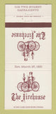Matchbook Cover - The Firehouse Restaurant Sacramento CA 30 Strike