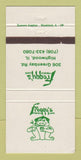 Matchbook Cover - Frogg's French Cafe Highwood IL 30 Strike
