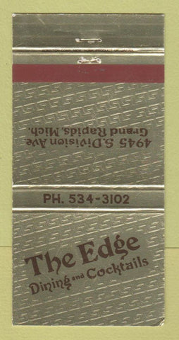 Matchbook Cover - The Edge Restaurant Grand Rapids MI WEAR 30 Strike