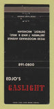 Matchbook Cover - Edjo's Gaslight Detroit MI WEAR 30 Strike