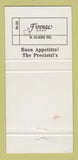 Matchbook Cover - Firenze Italian Restaurant Arlington VA 30 Strike