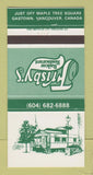 Matchbook Cover - Frisby's Railcar Restaurant Vancouver BC 30 Strike