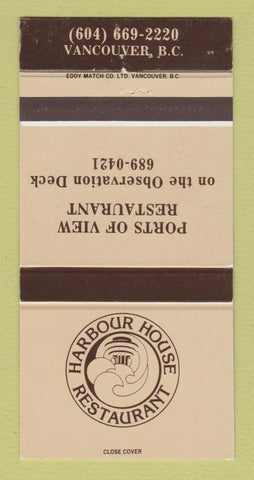 Matchbook Cover - Harbour House Restaurant Vancouver BC 30 Strike