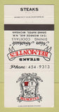 Matchbook Cover - Belmonte's Steaks Grand Rapids MI 30 Strike