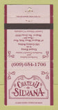 Matchbook Cover - Chateau Silvana Italian Medford NJ WEAR 30 Strike