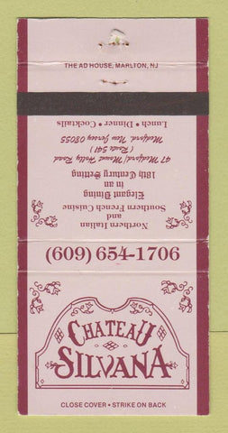 Matchbook Cover - Chateau Silvana Italian Medford NJ WEAR 30 Strike