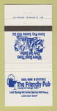 Matchbook Cover - The Friendly Pub Spring Hill FL 30 Strike