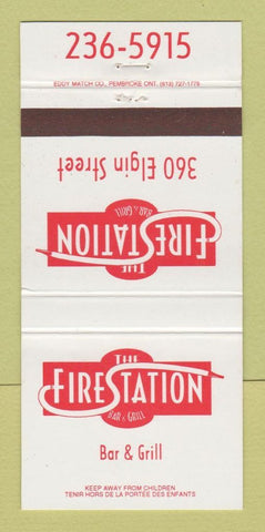 Matchbook Cover - The Fire Station Toronto? ON 30 Strike