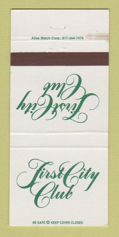 Matchbook Cover - First City Club WEAR 30 Strike