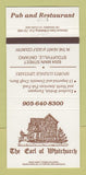 Matchbook Cover - The Earl of Whitchurch Restaurant Stouffville ON 30 Strike