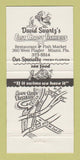 Matchbook Cover - David Swartz's East Coast Fisheries Miami FL 30 Strike