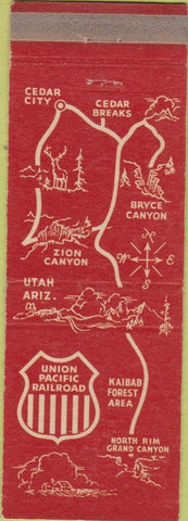 Matchbook Cover - Union Pacific Railroad Omaha NE