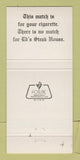 Matchbook Cover - Ed's Steak House Millington TN 30 Strike