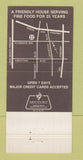 Matchbook Cover - Hearth Restaurant Downey CA 30 Strike