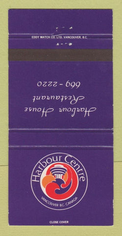 Matchbook Cover - Harbour Centre Vancouver BC Restaurant WEAR 30 Strike
