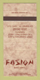 Matchbook Cover - Fusion Bar Grill Toronto ON 30 Strike