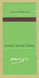 Matchbook Cover - Harry's Restaurant Camden ME WEAR 30 Strike