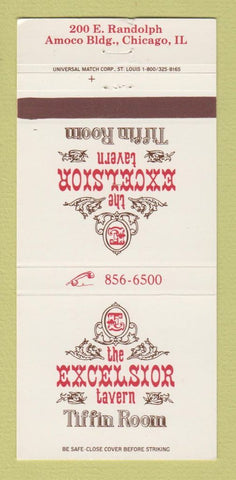 Matchbook Cover - Excelsior Tavern Tiffin Room Chicago IL 30 Strike