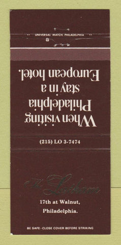 Matchbook Cover - Latham Hotel Philadelphia PA 30 Strike