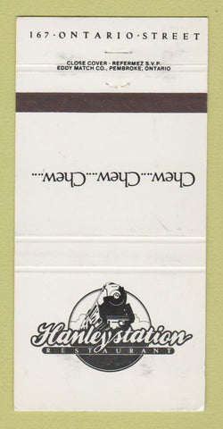 Matchbook Cover - Hanley Station Restaurant  WEAR 30 Strike