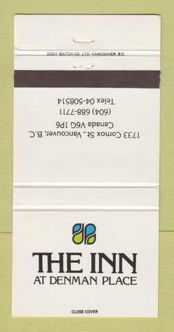 Matchbook Cover - The Inn at Denman Place Vancouver BC 30 Strike