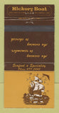 Matchbook Cover - Hickory Boat Willowdale ON WEAR 30 Strike