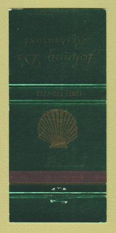 Matchbook Cover - Johnny D's Restaurant 30 Strike