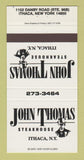 Matchbook Cover - John Thomas Steak House Ithaca NY 30 Strike