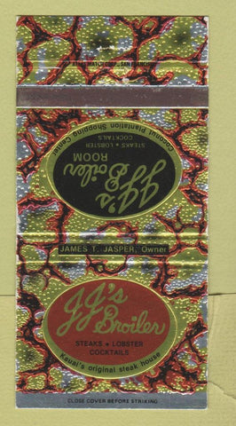 Matchbook Cover - JJ's Broiler Restaurant Kauai Hawaii 30 Strike