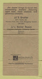 Matchbook Cover - JJ's Broiler Restaurant Kauai Hawaii 30 Strike