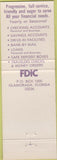 Matchbook Cover - The Islamorado Bank Islamorado FL