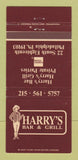 Matchbook Cover - Harry's Bar and Grill Philadelphia PA 30 Strike