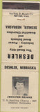 Matchbook Cover - Deshler NE 1967 Spelling Champ