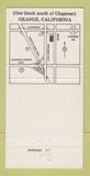 Matchbook Cover - La Brasserie French Cafe Orange CA 30 Strike