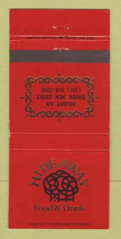 Matchbook Cover - Hideaway Restaurant Holiday Inn Edison NJ 30 Strike