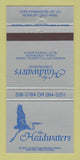 Matchbook Cover - Headwaters Restaurant Newbury OH 30 Strike