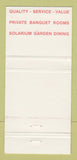 Matchbook Cover - Izba Restaurant Moda Toronto ON Etobicoke 30 Strike