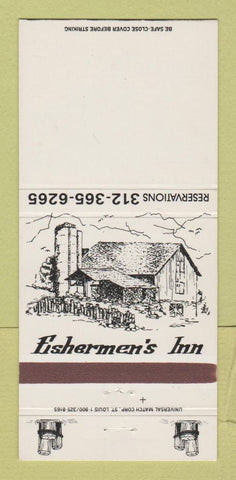 Matchbook Cover - Fishermen's Inn Elburn IL 30 Strike