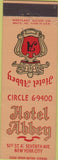 Matchbook Cover - Hotel Abbey New York City NY
