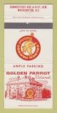 Matchbook Cover - Golden Parrot Restaurant Washington DC 30 Strike