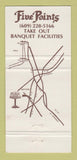 Matchbook Cover - Five Points Diner Sewell NJ WEAR 30 Strike