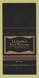 Matchbook Cover - JJ Garlic's Bar Restaurant Milwaukee WI 30 Strike