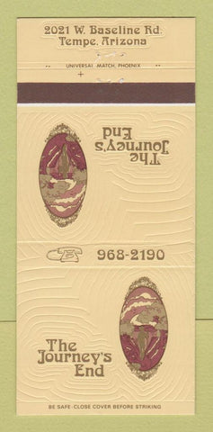 Matchbook Cover - The Journey's End Tempe AZ 30 Strike