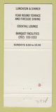 Matchbook Cover - Four Nuit French Restaurant Washington DC 30 Strike