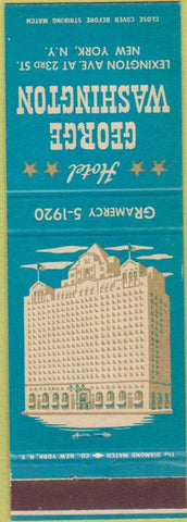 Matchbook Cover - Hotel George Washington New York City NY